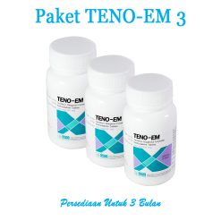 3 Botol Teno-EM PrEP (90 Tablet) - Persediaan Untuk 3 Bulan
